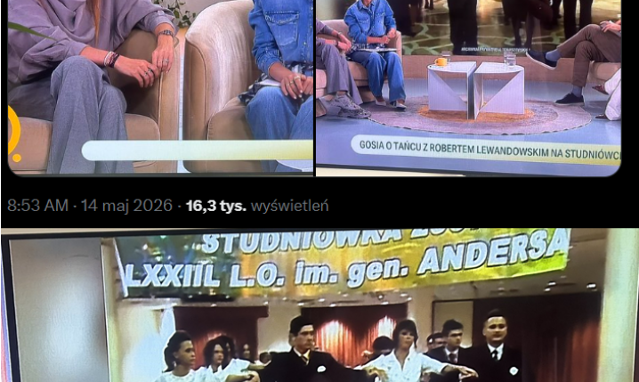 Małgorzata Tomaszewska pokazała jak... TAŃCZYŁA POLONEZA Z LEWYM NA STUDNIÓWCE xD